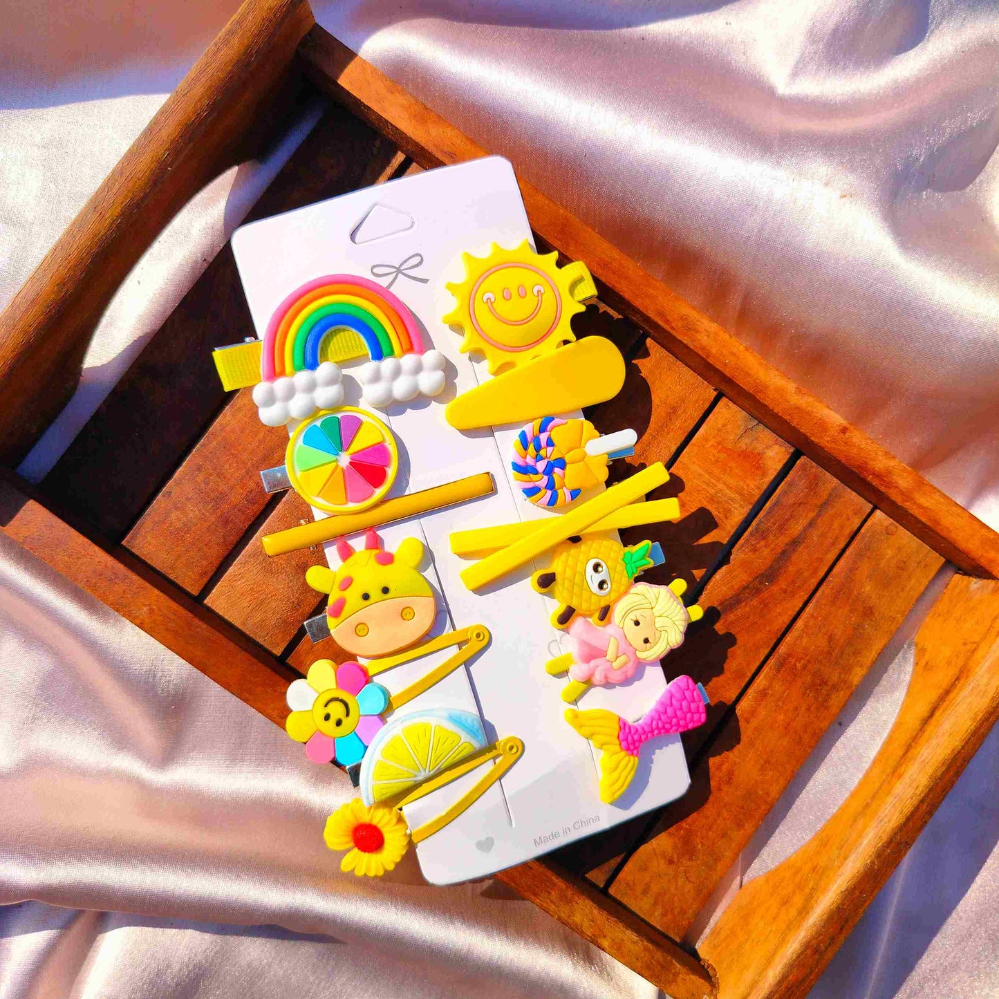 Card of 14 Clips - Yellow