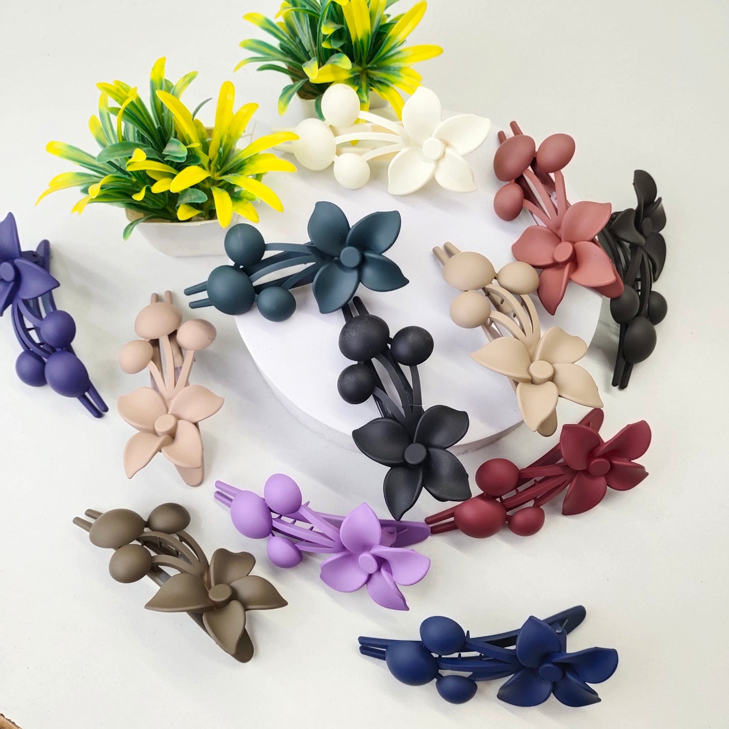 Matte Flower Clip