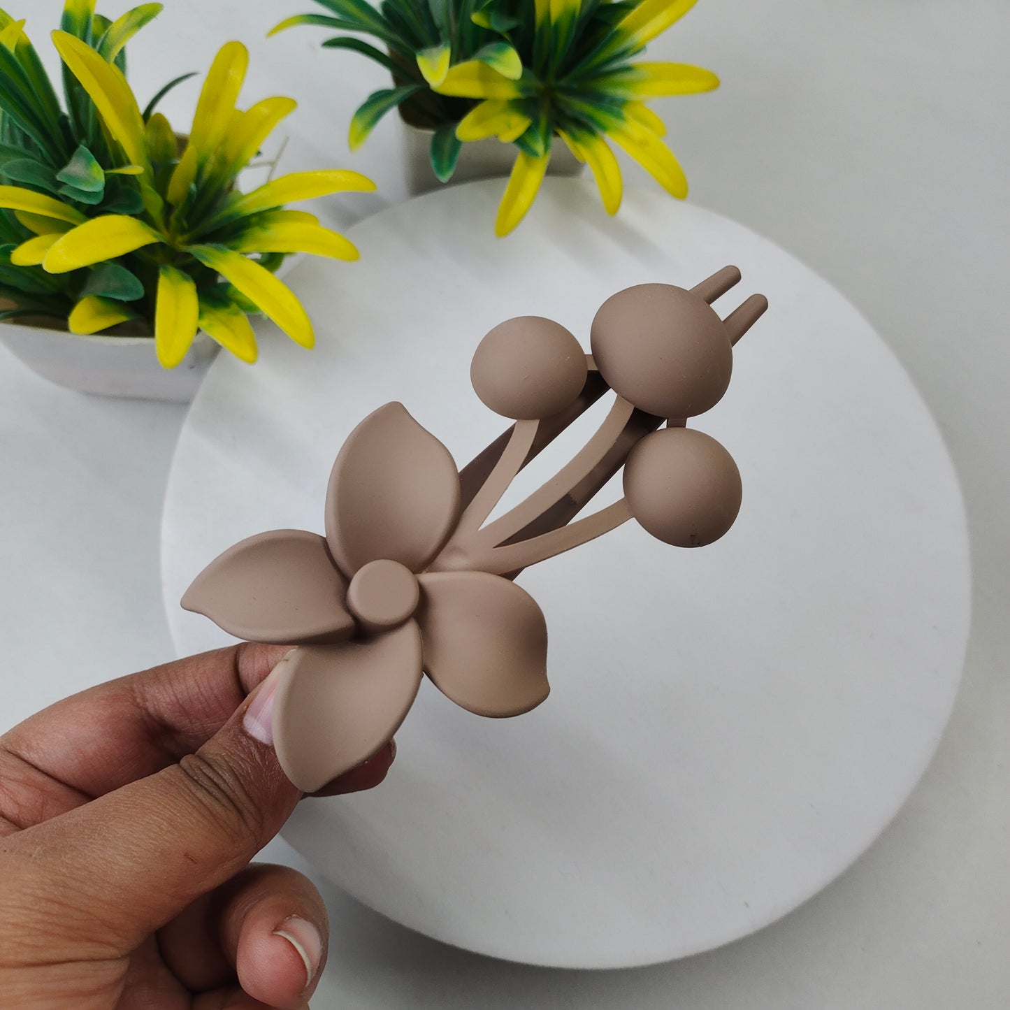 Matte Flower Clip