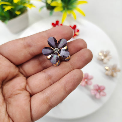 Coloured Mini Flower - Set of 2