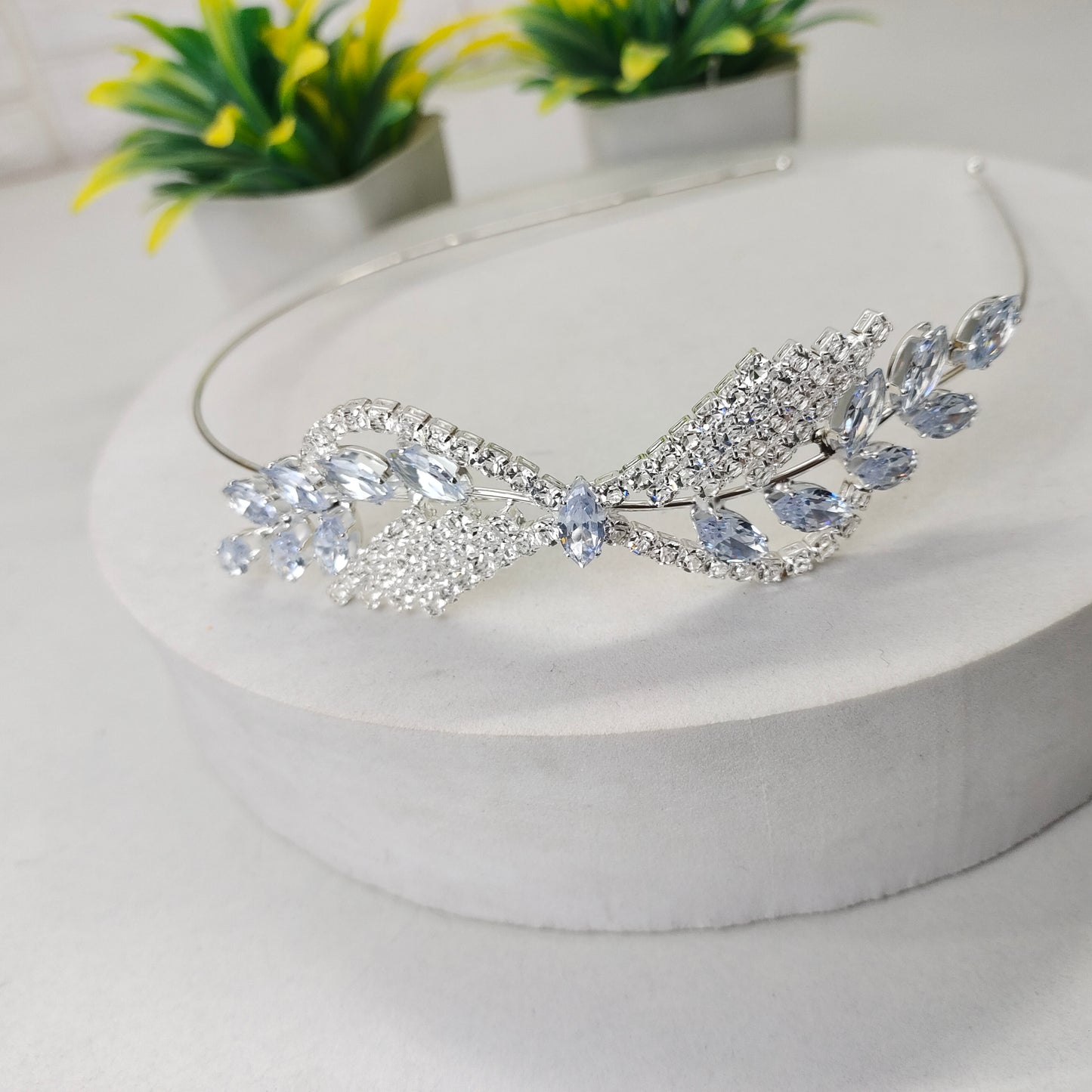 White Crystal Headband