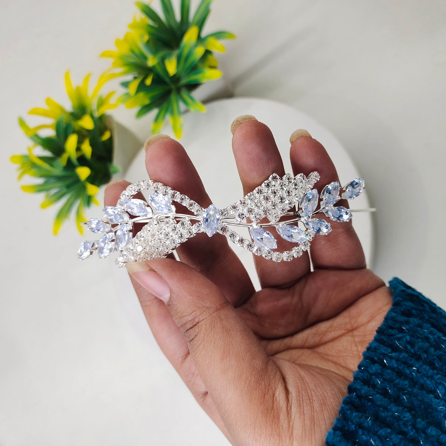 White Crystal Headband