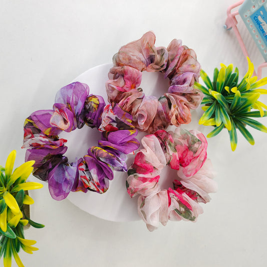 Set of 3 Scrunchies - Organza