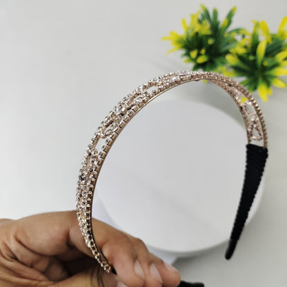 Wide Crystal Headband - Infinity