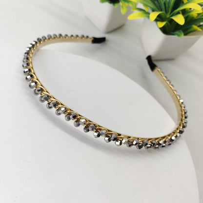 Stone Pearled Headband - Spiral