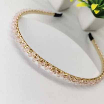 Stone Pearled Headband - Spiral