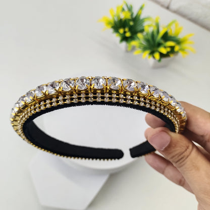 RhineStone Headband - White