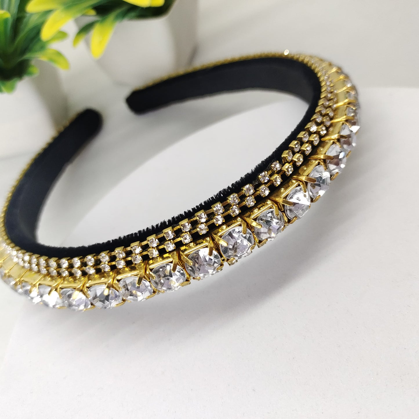 RhineStone Headband - White