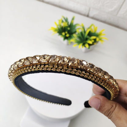 RhineStone Headband - Golden