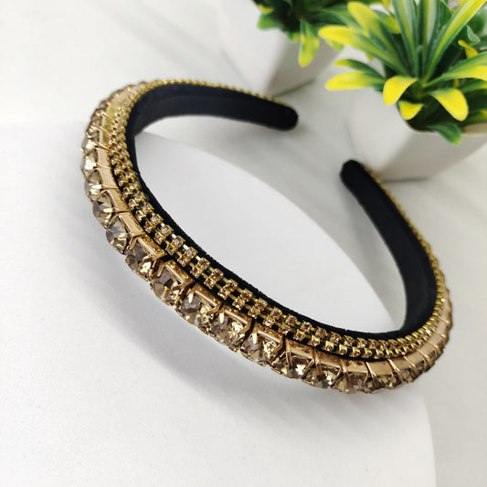 RhineStone Headband - Golden