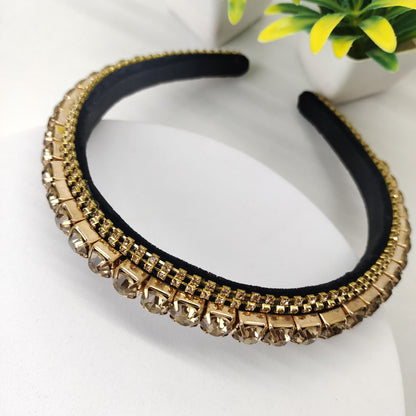 RhineStone Headband - Golden