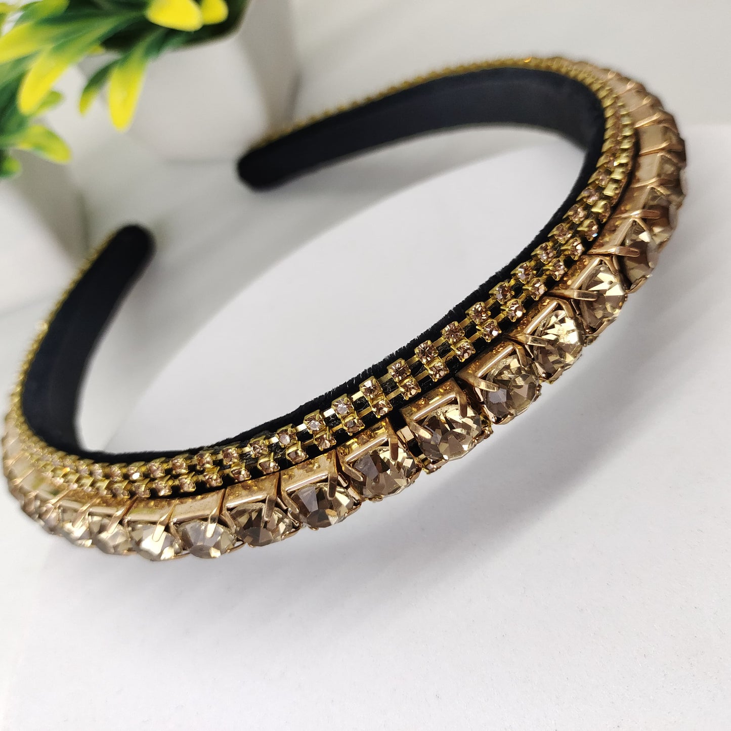 RhineStone Headband - Golden