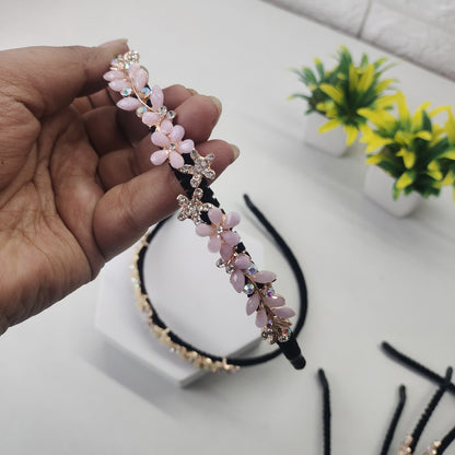 Crystal Flowery Headband