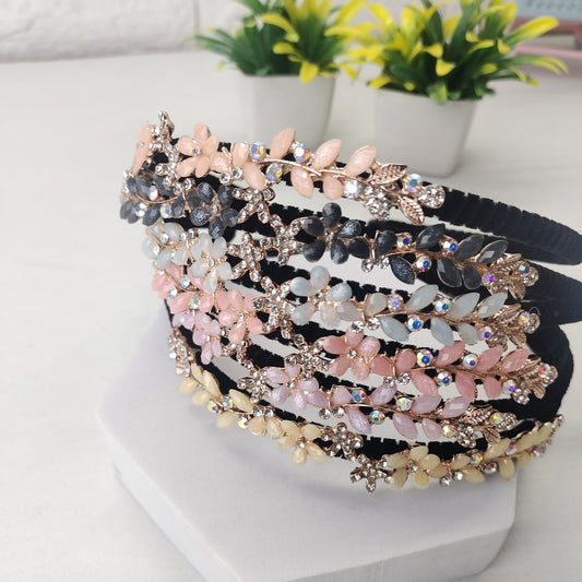 Crystal Flowery Headband