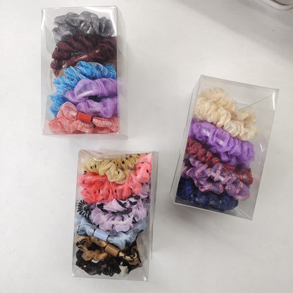 Organza Scrunchie - Set of 10