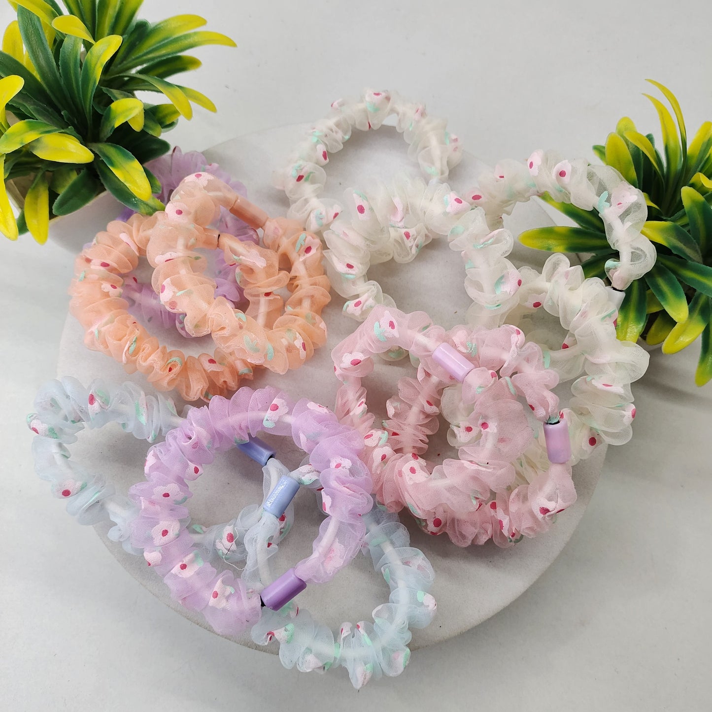 Organza Scrunchie - Set of 12