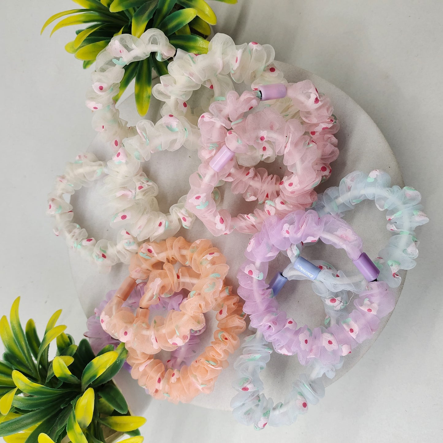 Organza Scrunchie - Set of 12