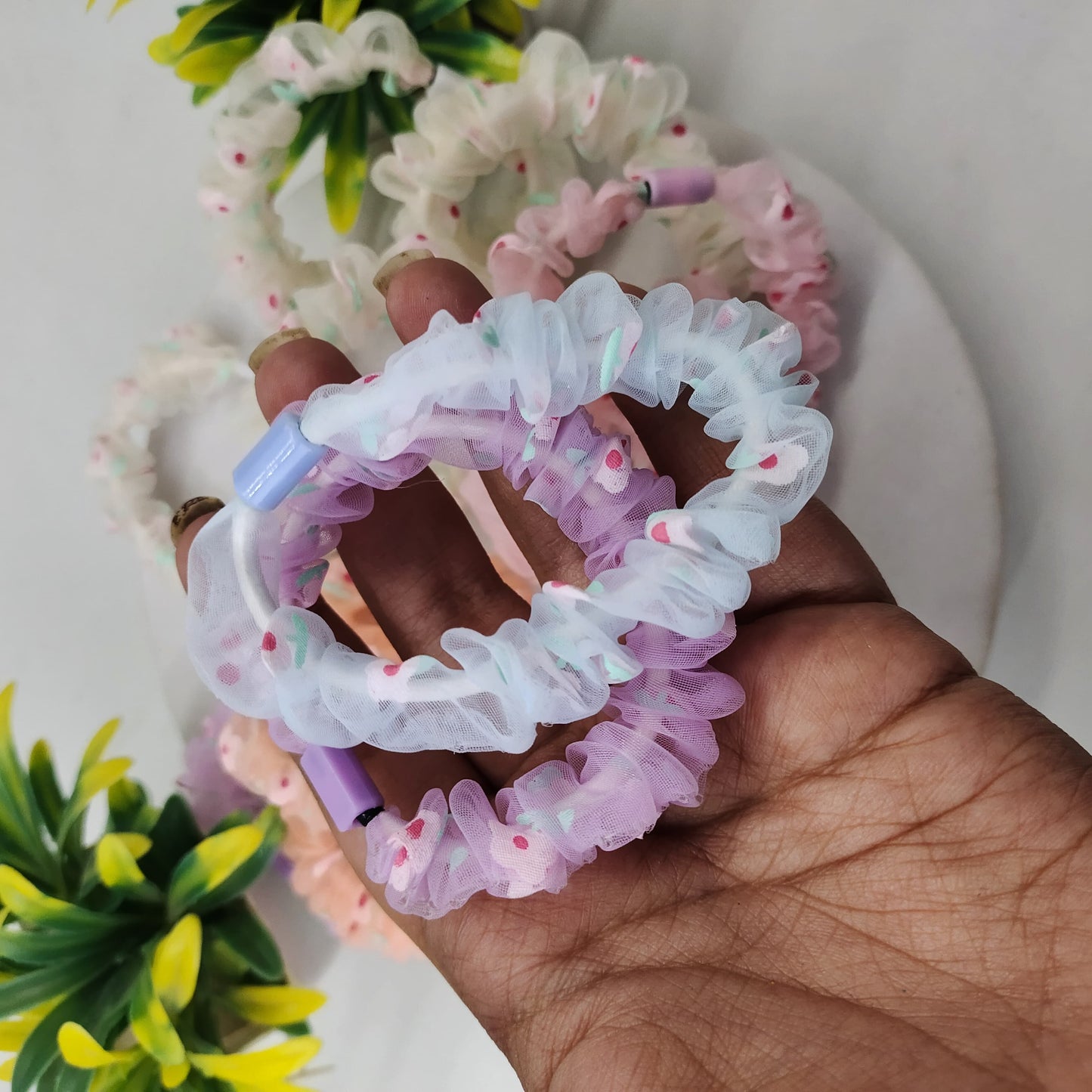 Organza Scrunchie - Set of 12
