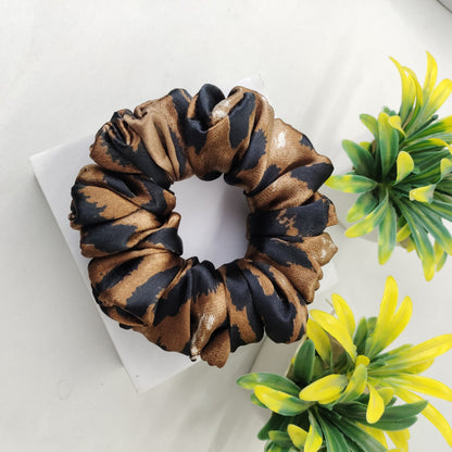 Satin Scrunchie - Tiger Print