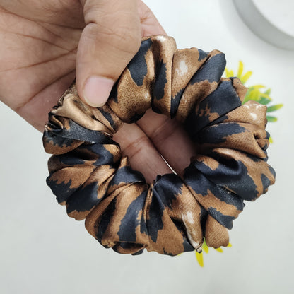 Satin Scrunchie - Tiger Print