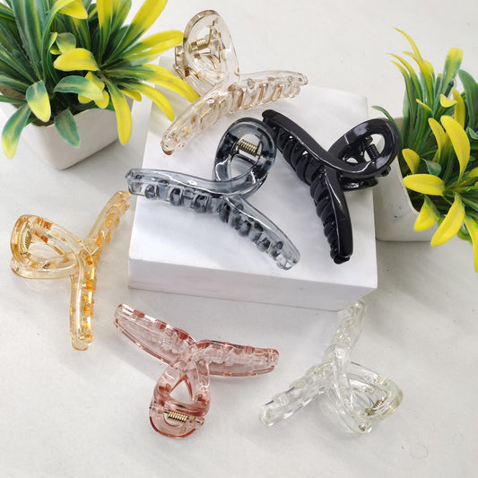 Glass Infinity Hair Claw - Medium