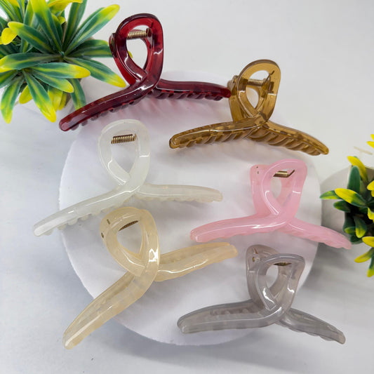 Premium Glass Infinity Hair Claw