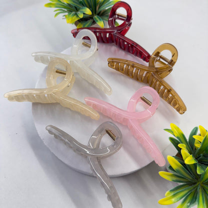 Premium Glass Infinity Hair Claw