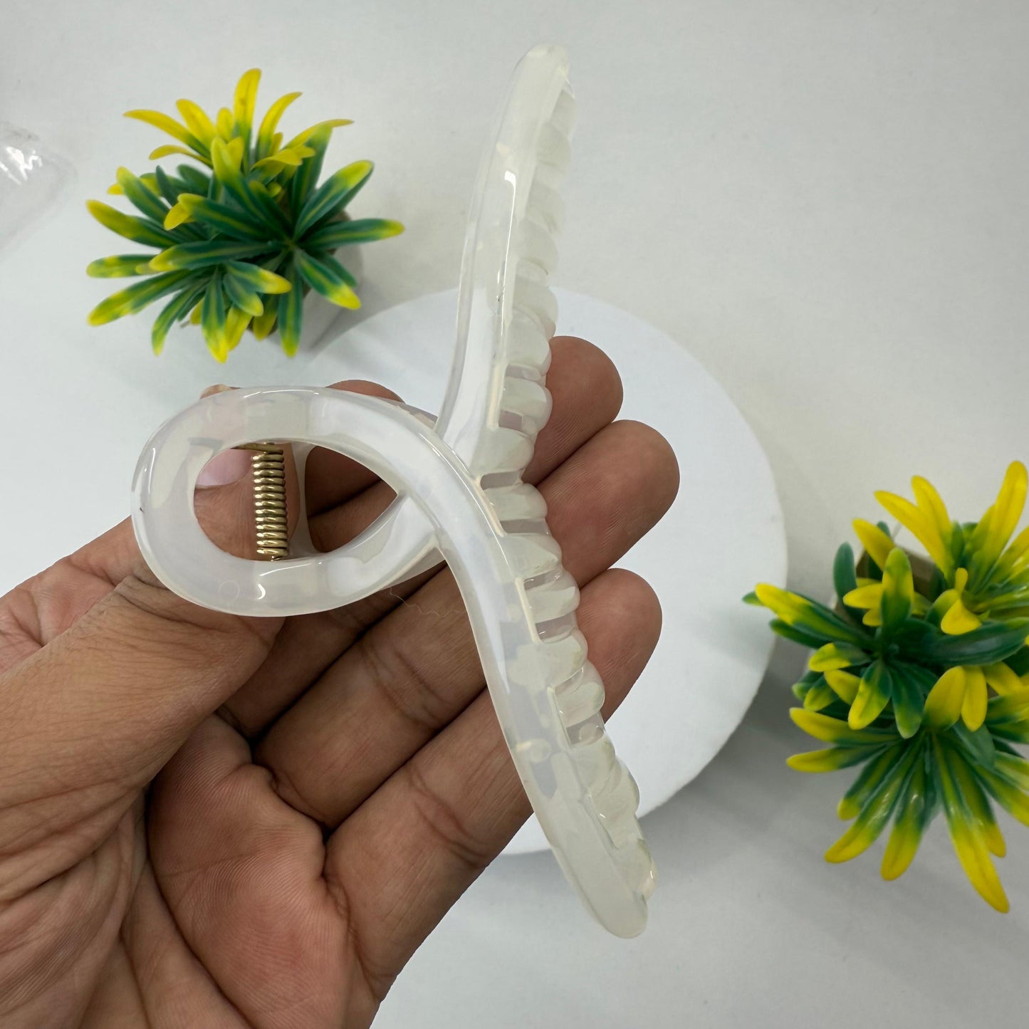 Premium Glass Infinity Hair Claw