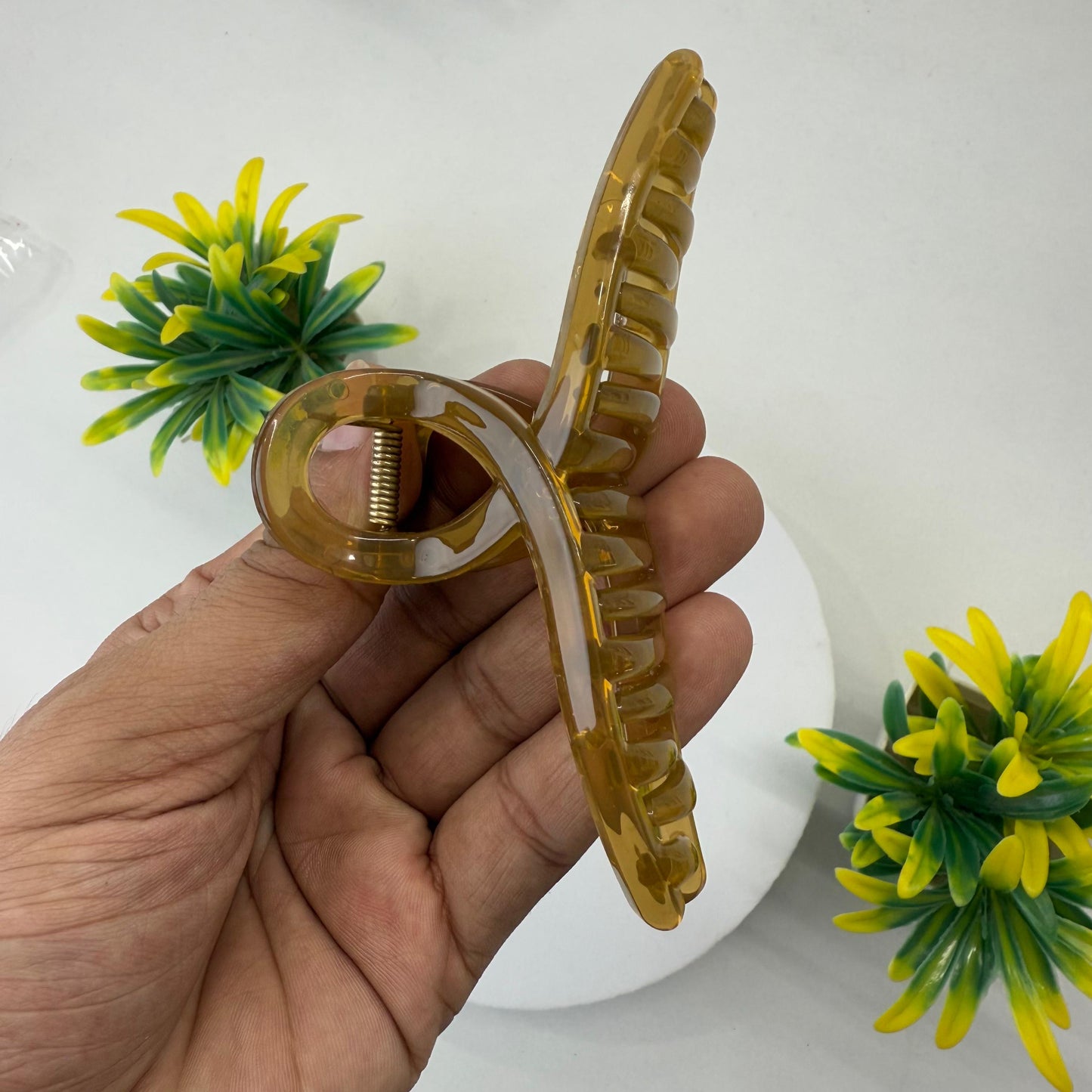 Premium Glass Infinity Hair Claw