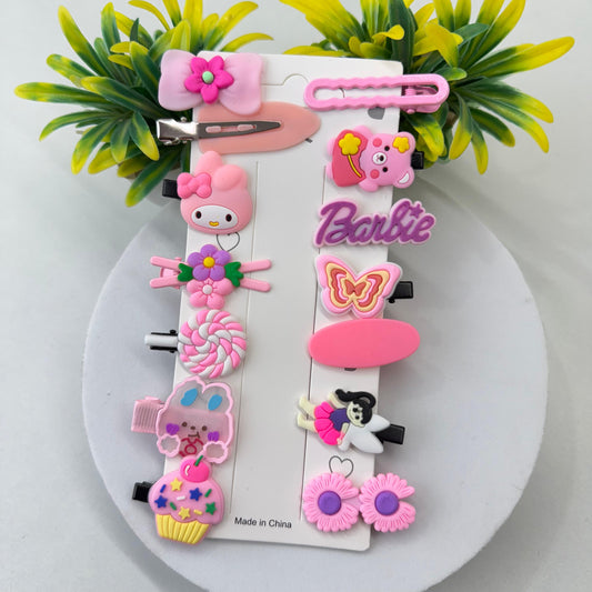 Card of 14 Clips - Pink