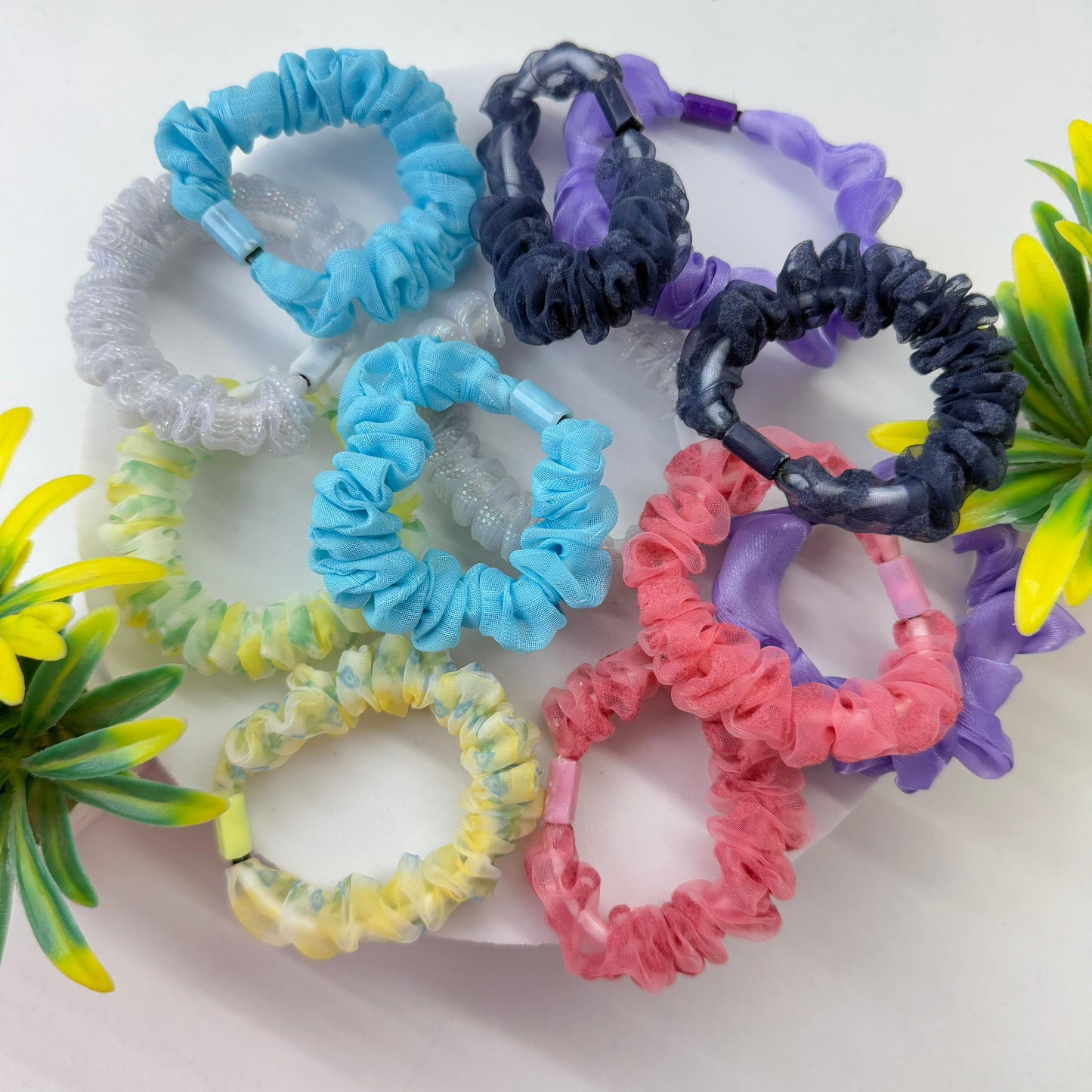 Organza Scrunchie - Set of 12