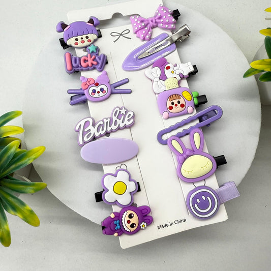 Card of 14 Clips - PURPLE