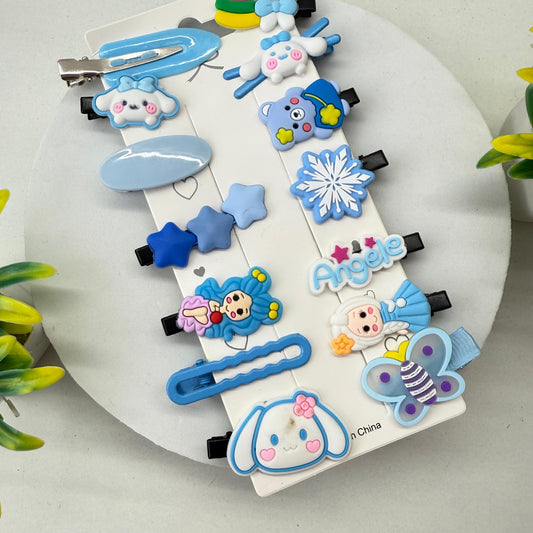 Card of 14 Clips - BLUE
