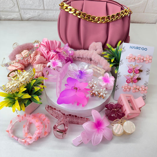 Cute Pink Hamper ( with HandBag )