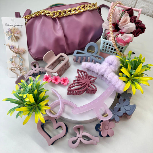 Cute Pink Hamper ( with HandBag )