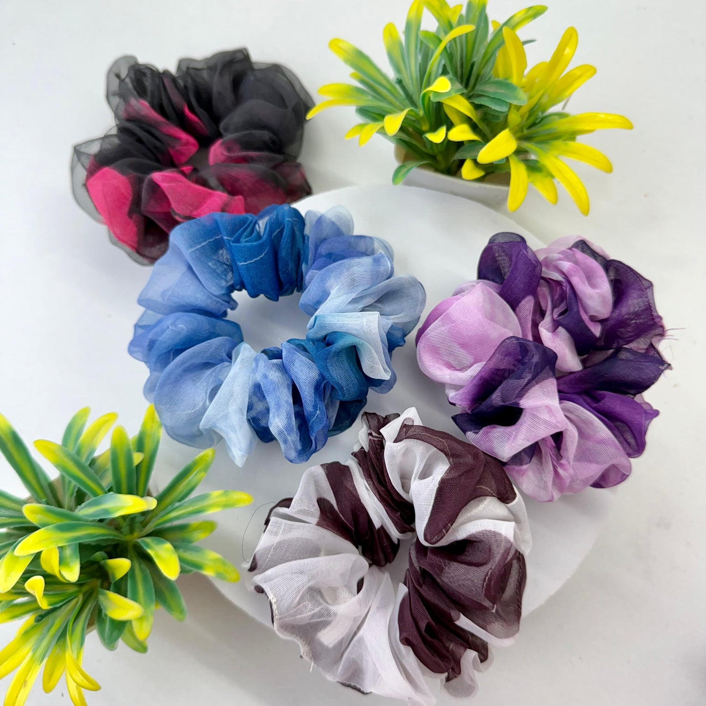 Set of 4 Scrunchies - Organza