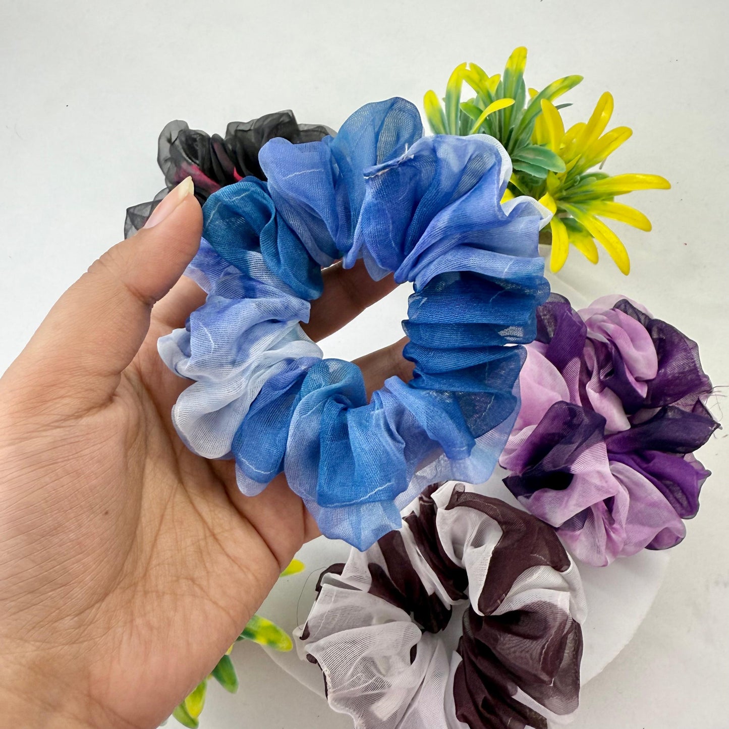 Set of 4 Scrunchies - Organza