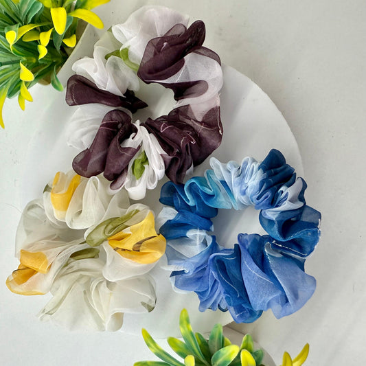 Set of 3 Scrunchies - Organza