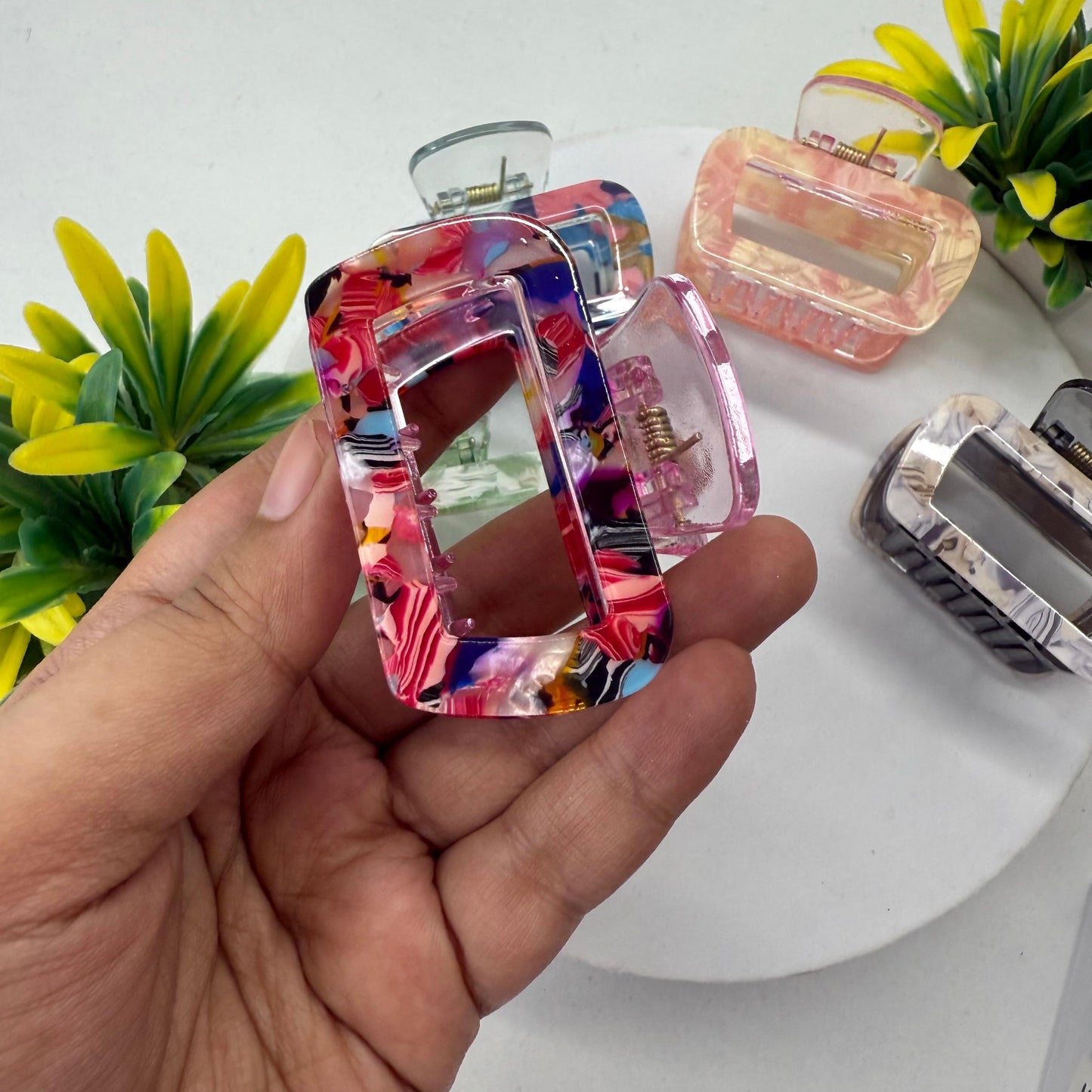 Resin Square Hairclaw