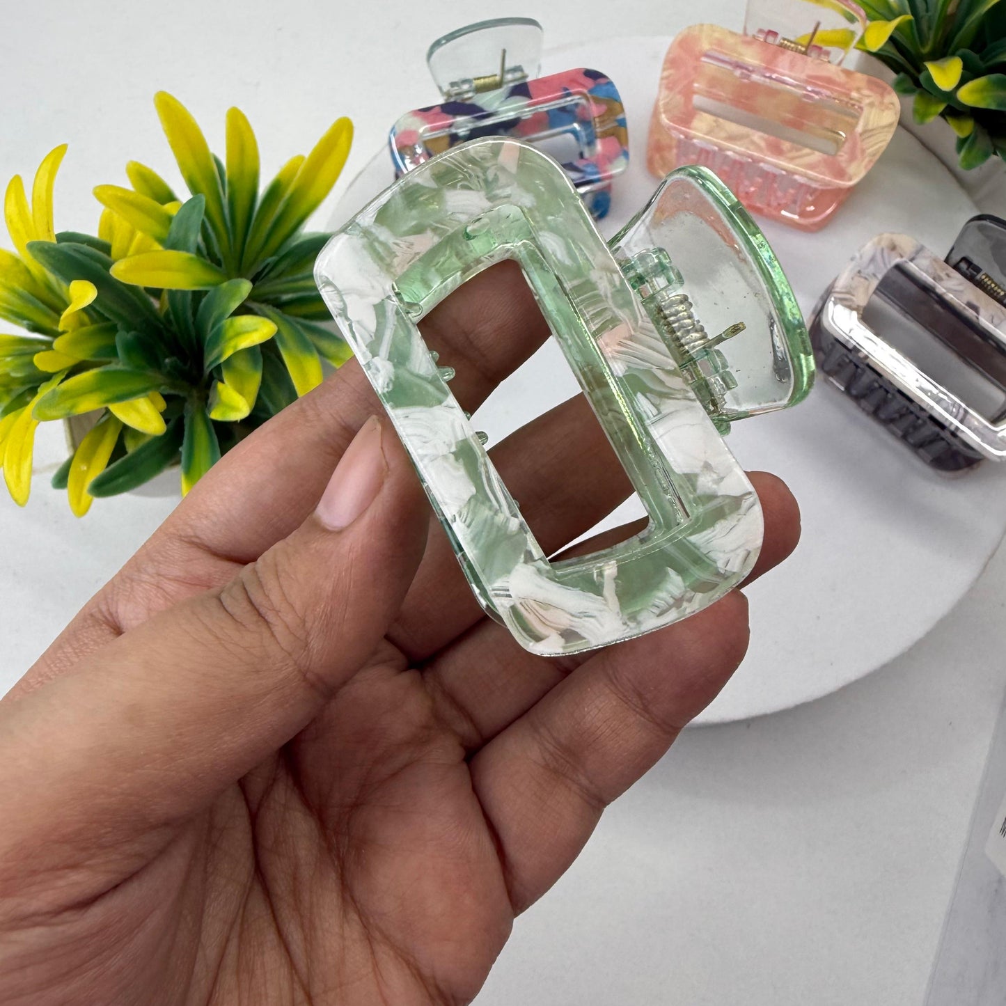 Resin Square Hairclaw