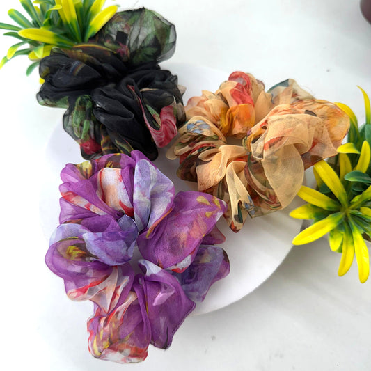 Set of 3 Scrunchies - Organza
