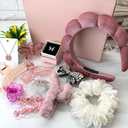 Premium Pink Hamper ( with box )