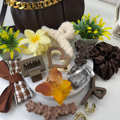 Cute Brown Hamper ( with HandBag )