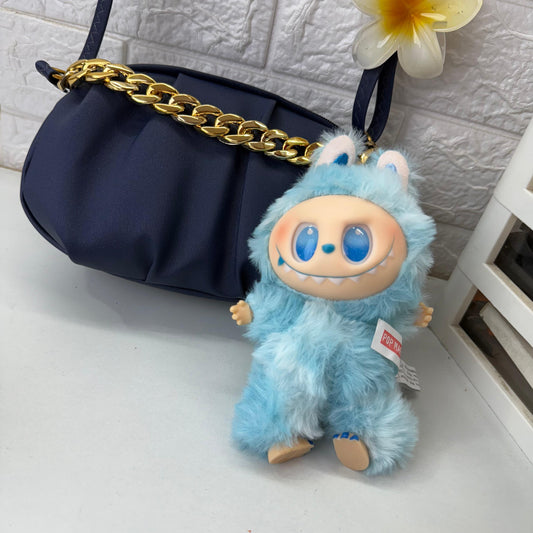 Blue Labubu with Bag