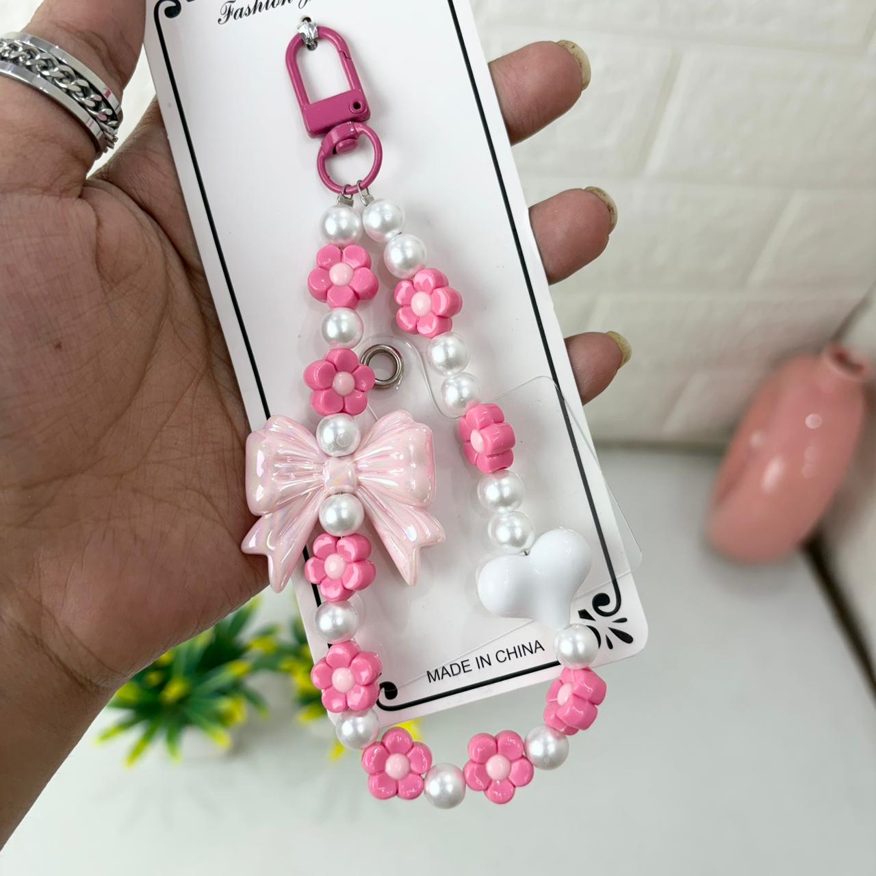 Mobile Charm - Bow Pink