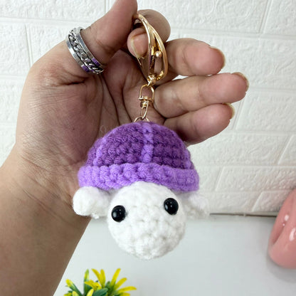 Crochet Turtle Keychain