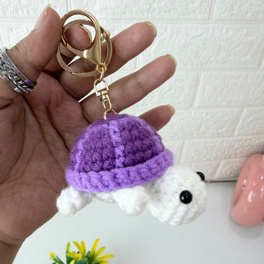 Crochet Turtle Keychain
