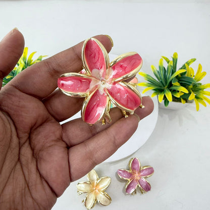 Flower - Premium Metal Hairclaw