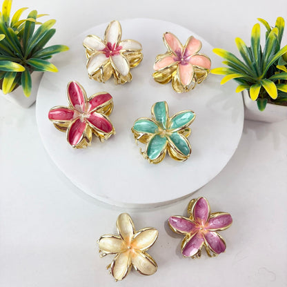Flower - Premium Metal Hairclaw