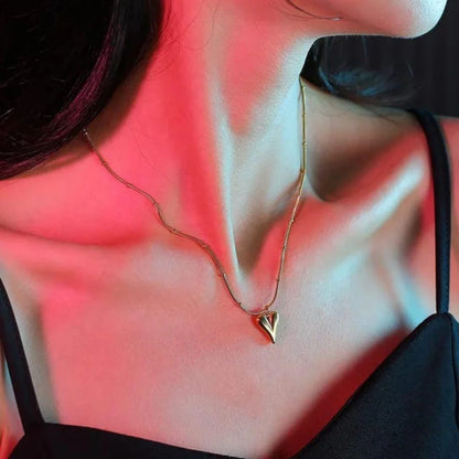 Anti-Tarnish Minimalist Heart Necklace